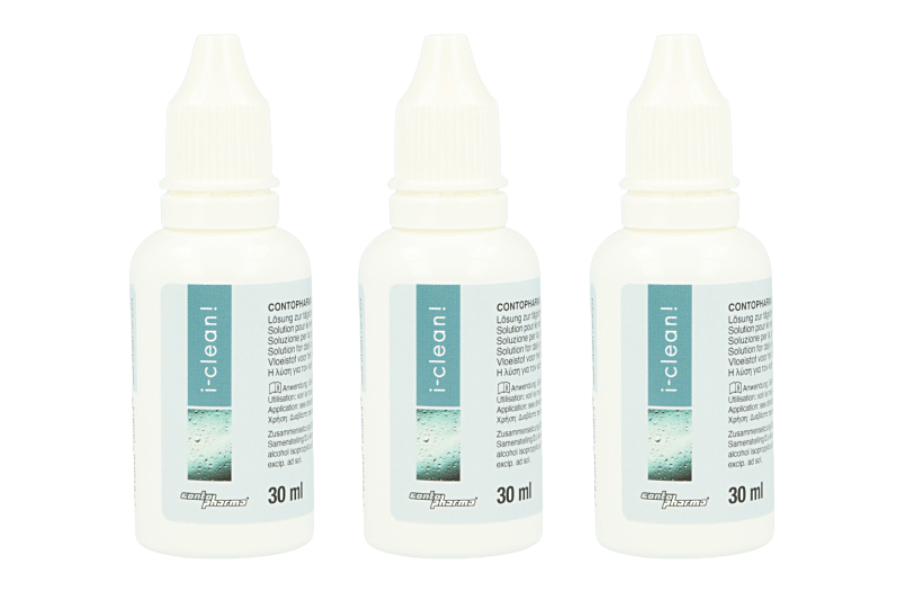 Sparpakete Linsenmittel i-clean! 3 x 30 ml Reinigungslösung