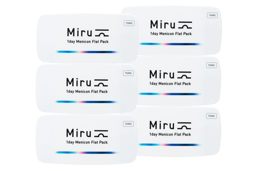 Tageslinsen Miru 1 day Flat Pack Toric 2 x 90 Tageslinsen Sparpaket 3 Monate