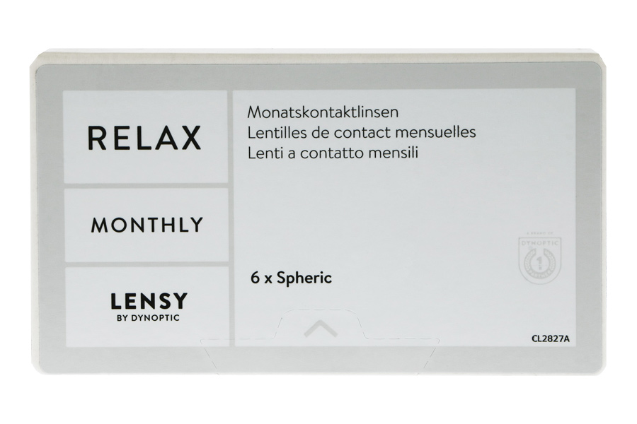 Sphärische Kontaktlinsen Lensy Monthly Relax Spheric 6 Monatslinsen