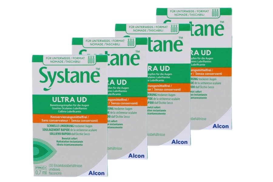Augentropfen ohne Konservierungsmittel Systane Ultra UD 4 x 30 x 0,7 ml Augentropfen