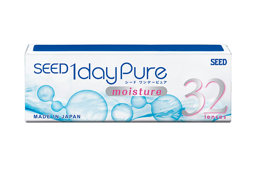 Sphärische Kontaktlinsen Seed 1 Day Pure 32 Tageslinsen