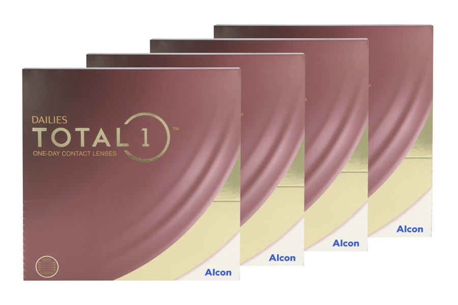Sphärische Kontaktlinsen Dailies Total 1 4 x 90 Tageslinsen Sparpaket für 6 Monate von Alcon