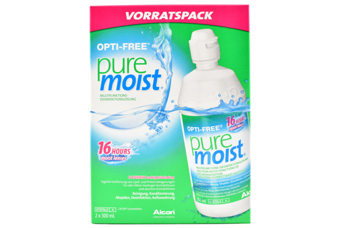 Sparpakete Linsenmittel Opti-Free Pure Moist Doppelpack 2 x 300 ml All-in-One Lösung