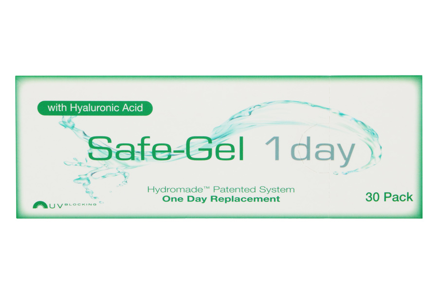 Sphärische Kontaktlinsen Safe-Gel 1 day 30 Tageslinsen