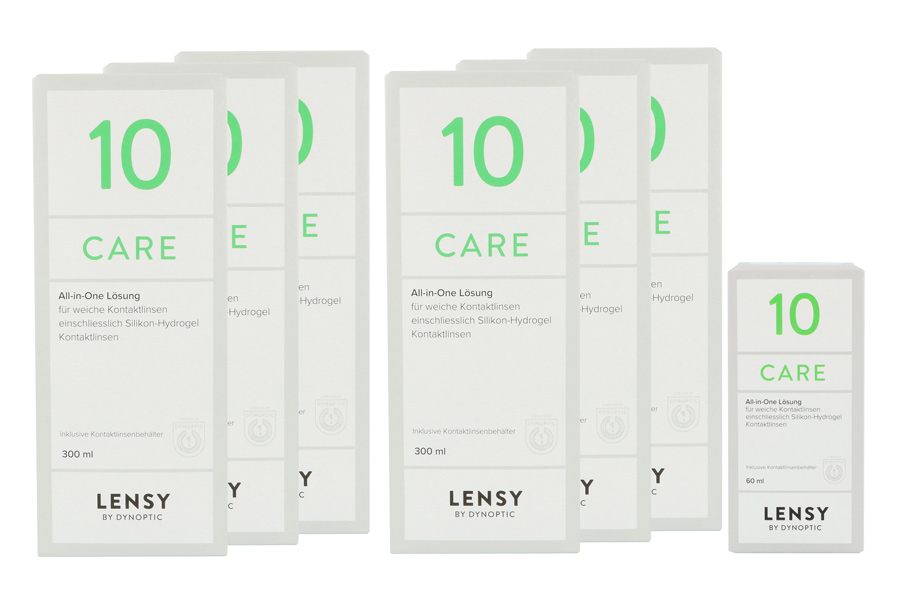 Sparpakete Linsenmittel Lensy Care 10 6 x 300 ml + 60 ml All-in-One Lösung