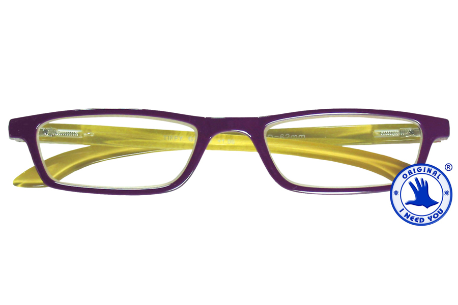 Brillenmarken Tiffy Lesebrille Pflaume / Beige