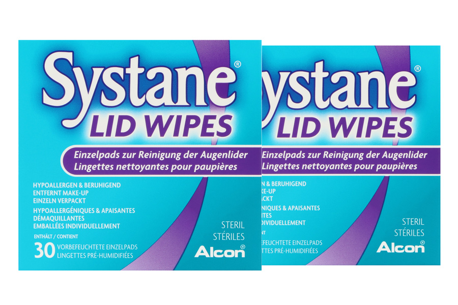 Pflegemittel Systane Lid Wipes 2 x 30 vorbefeuchtete Pads