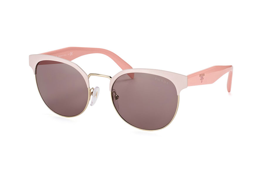 Brillenmarken Prada 61TS-VIA6X1 Rosa Beige/ Pale Gold Violet
