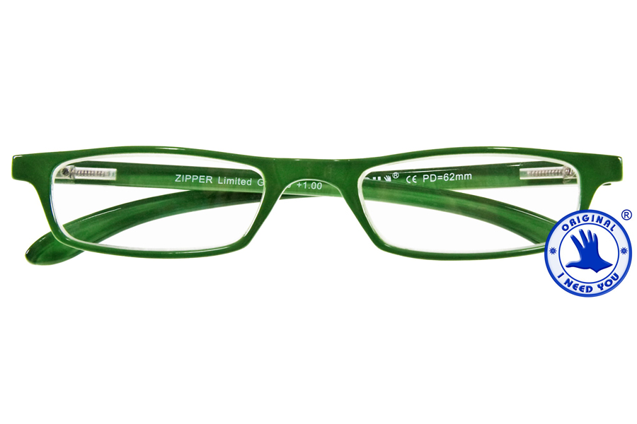 Brillenmarken Zipper Lesebrille in Limited Grün