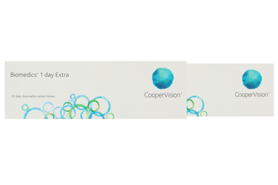 Sphärische Kontaktlinsen Biomedics 1 day Extra 2 x 30 - Tageslinsen von Cooper Vision