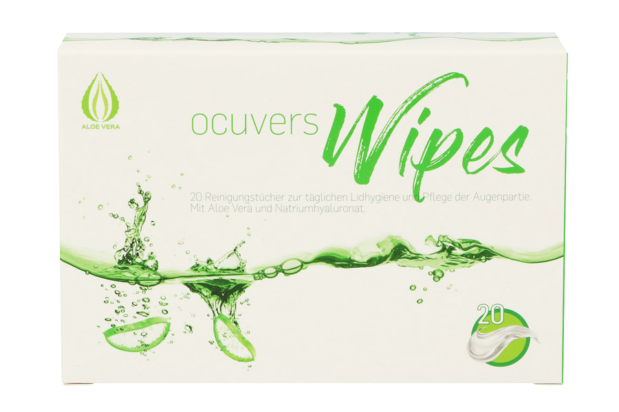 Pflegemittel Ocuvers Wipes 20 Lidreinigungstücher