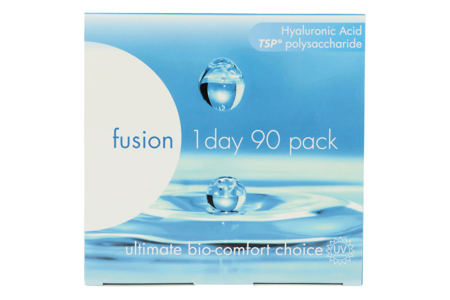 Sphärische Kontaktlinsen Fusion 1 Day 90 Tageslinsen