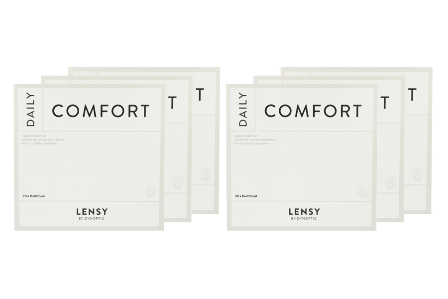 Multifokale Tageslinsen Lensy Daily Comfort Multifocal 6 x 90 Tageslinsen Sparpaket 9 Monate