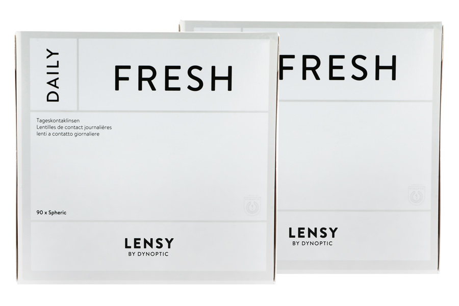 Sphärische Kontaktlinsen Lensy Daily Fresh Spheric 2 x 90 Tageslinsen Sparpaket 3 Monate