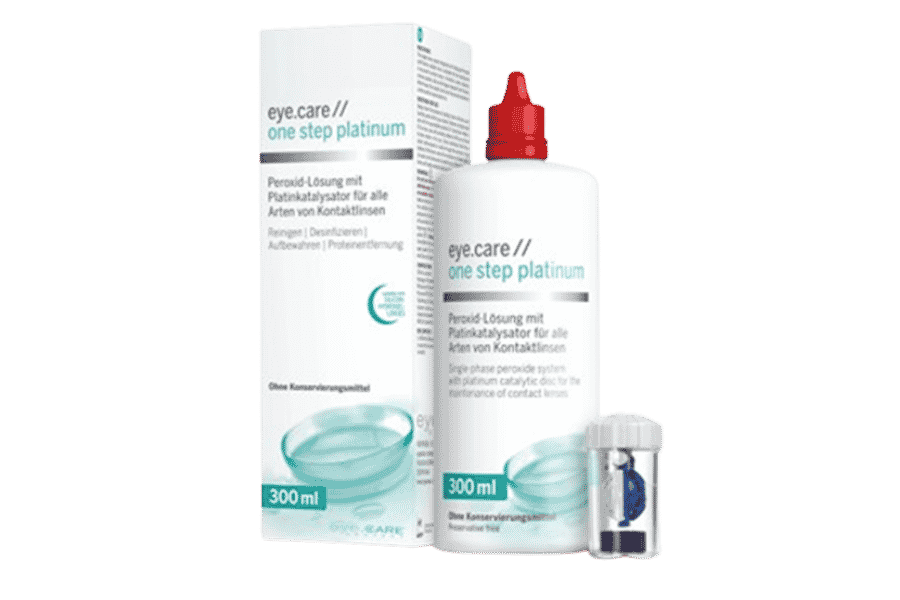 Pflegemittel Platinum Linsenpflege 300 ml Peroxid-Lösung Pflegemittel Platinum Linsenpflege 300 ml Peroxid-Lösung