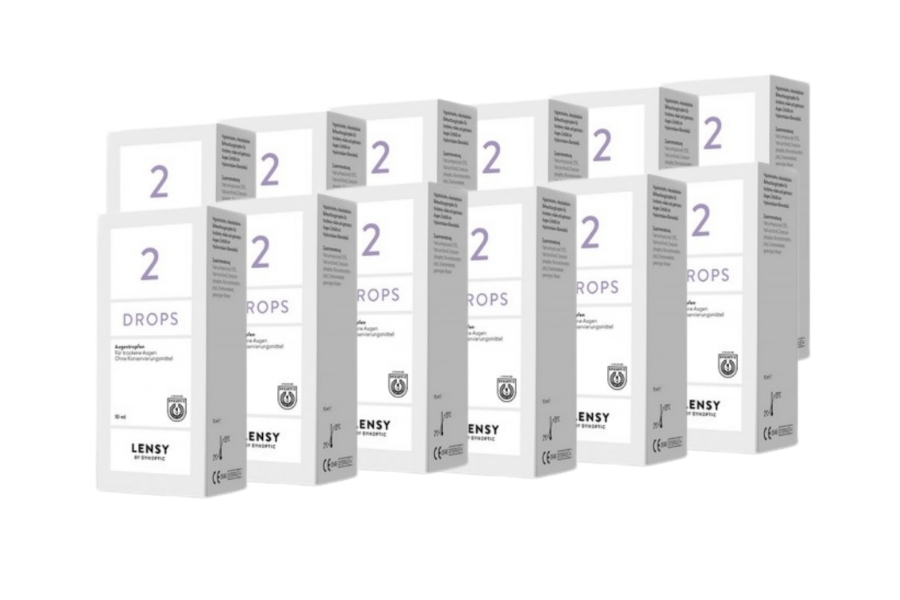 Augentropfen ohne Konservierungsmittel Lensy Drops 2 12 x 10 ml Augentropfen