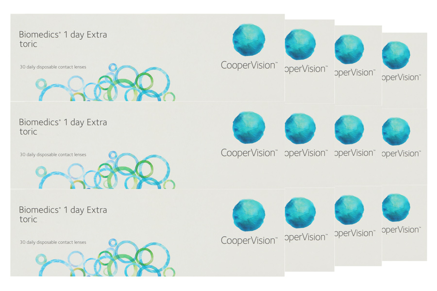 Tageslinsen Biomedics 1 day Extra toric 4 x 90 Tageslinsen Sparpaket für 6 Monate
