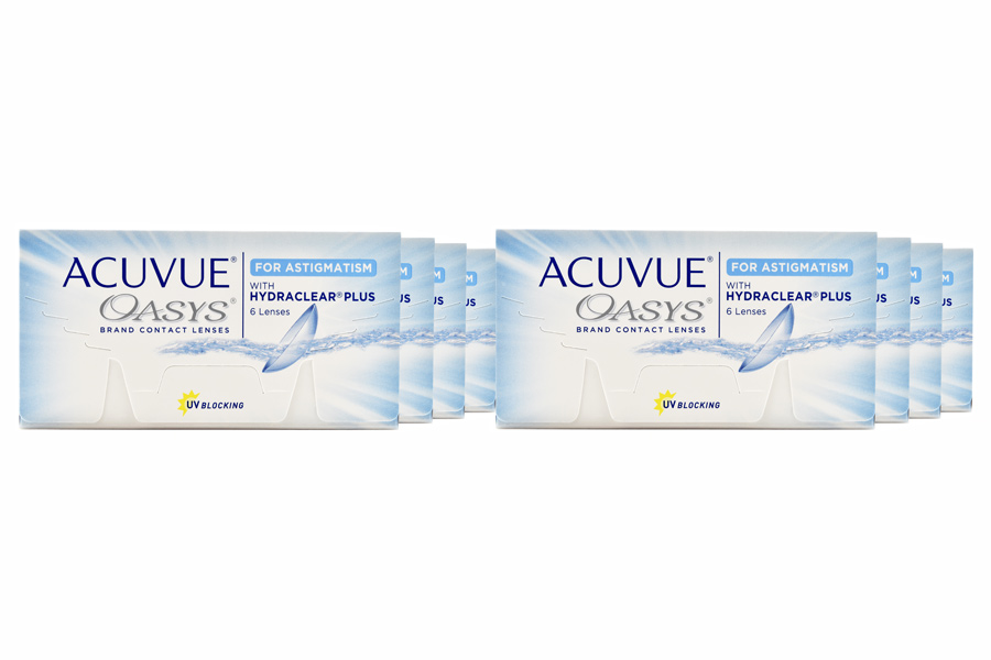 Wochenlinsen Acuvue Oasys for Astigmatism 8 x 6 Zwei-Wochenlinsen