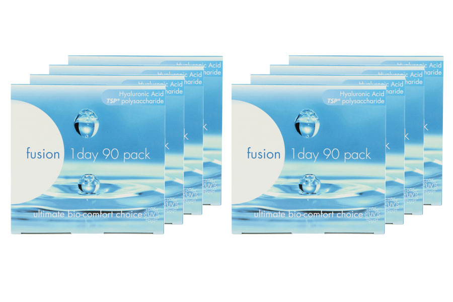Sphärische Kontaktlinsen Fusion 1 Day 8 x 90 Tageslinsen Sparpaket 12 Monate