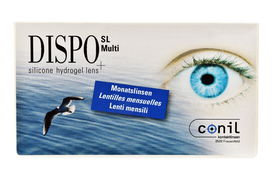 Sparpakete Kontaktlinsen mit Linsenmitteln Dispo SL Multi 4 x 6 Monatslinsen + Lensy Care 10 Jahres-Sparpaket