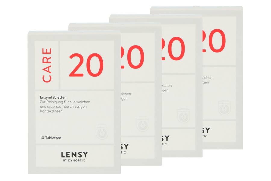Sparpakete Linsenmittel Lensy Care 20 4 x 10 Enzymtabletten