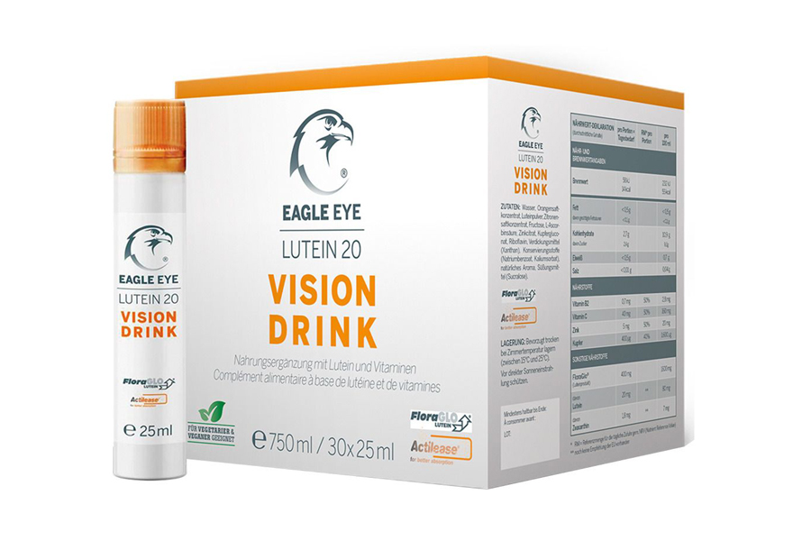Augenvitamine Eagle Eye Lutein 20 Vision Drink 30 x 25ml