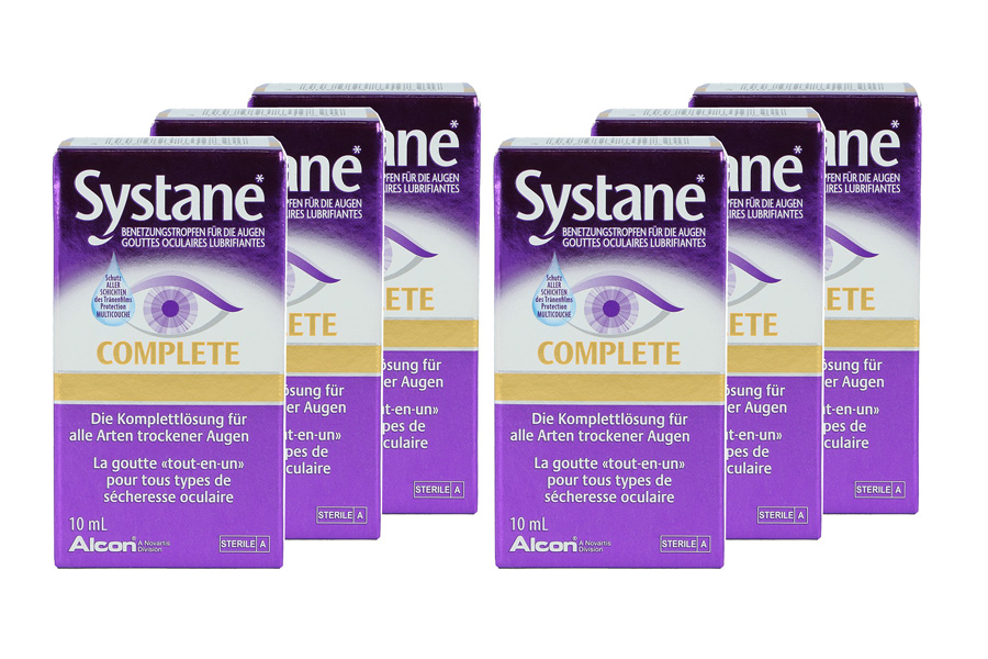 Augentropfen ohne Konservierungsmittel Systane Complete 6 x 10 ml Augentropfen