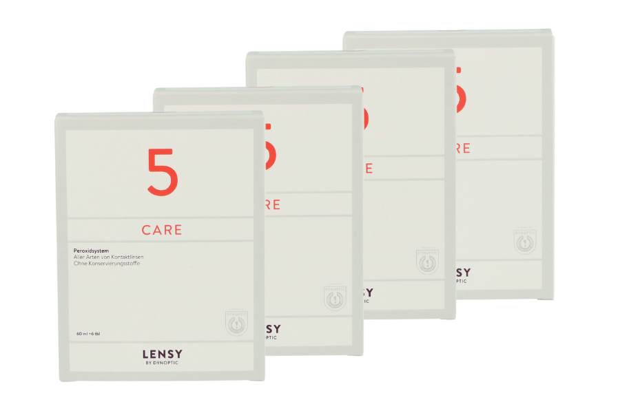 Sparpakete Linsenmittel Lensy Care 5 4 x 60 ml Peroxidlösung