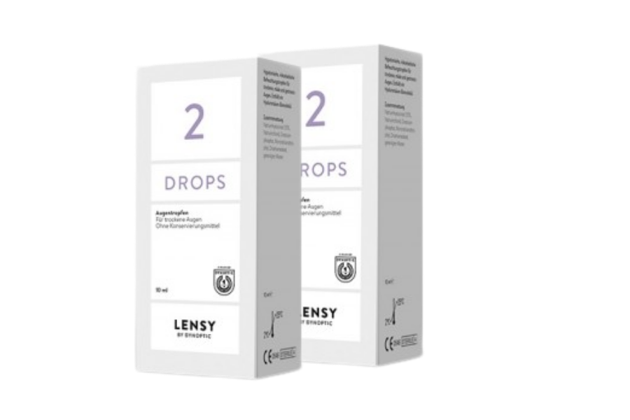 Augentropfen ohne Konservierungsmittel Lensy Drops 2 2 x 10 ml Augentropfen