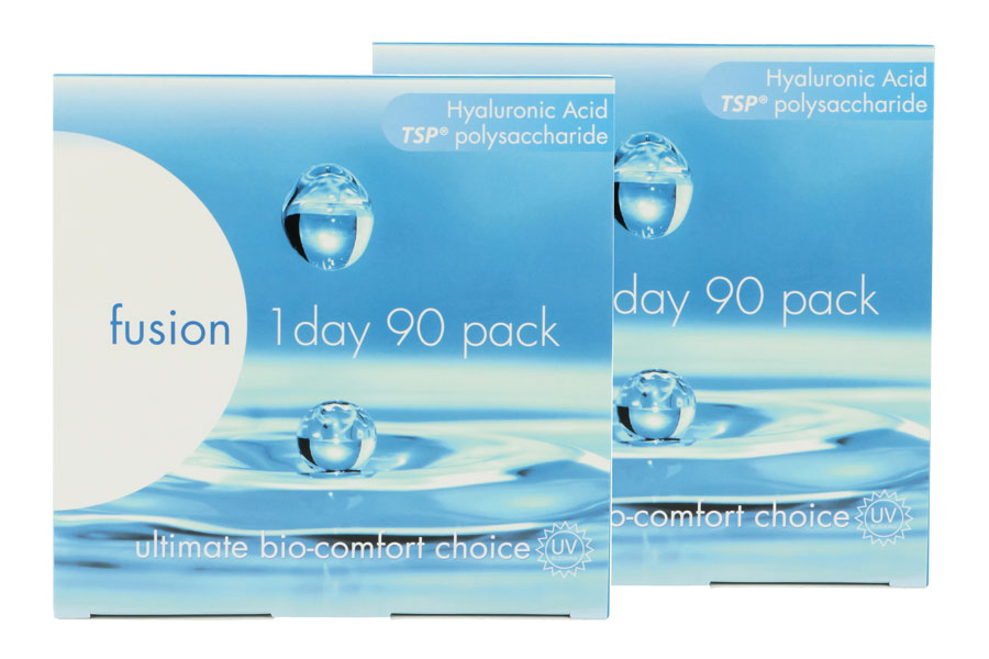 Sphärische Kontaktlinsen Fusion 1 Day 2 x 90 Tageslinsen Sparpaket 3 Monate