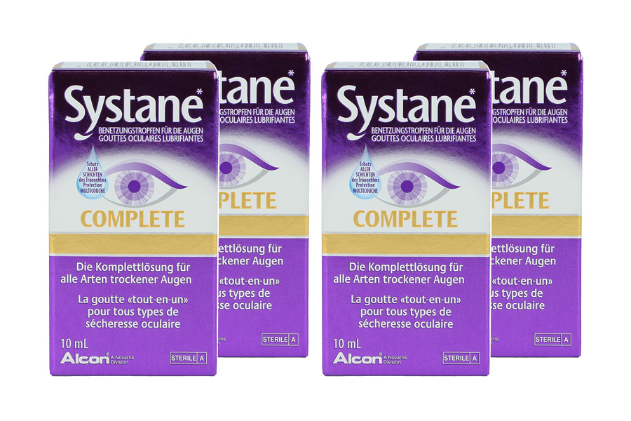 Augentropfen ohne Konservierungsmittel Systane Complete 4 x 10 ml Augentropfen