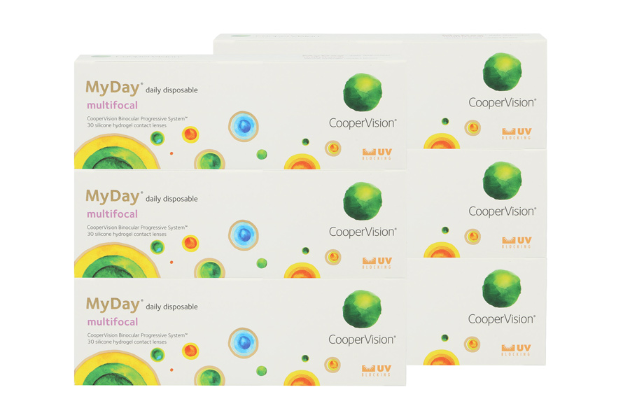 Multifokale Tageslinsen MyDay Multifocal daily disposable 2 x 90 Tageslinsen Sparpaket 3 Monate