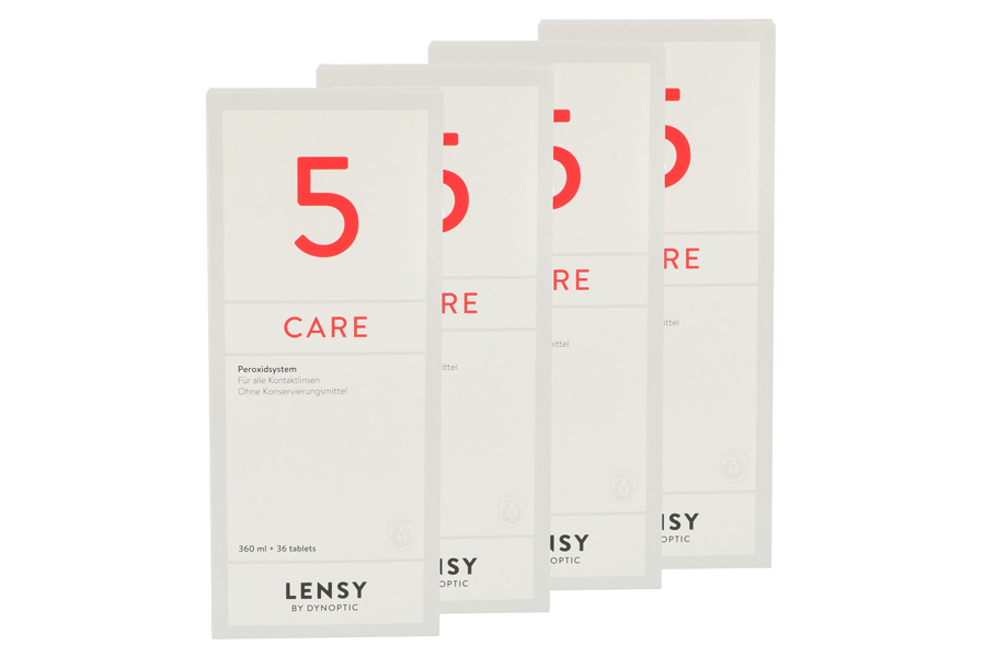 Sparpakete Linsenmittel Lensy Care 5 4 x 360 ml Peroxidlösung