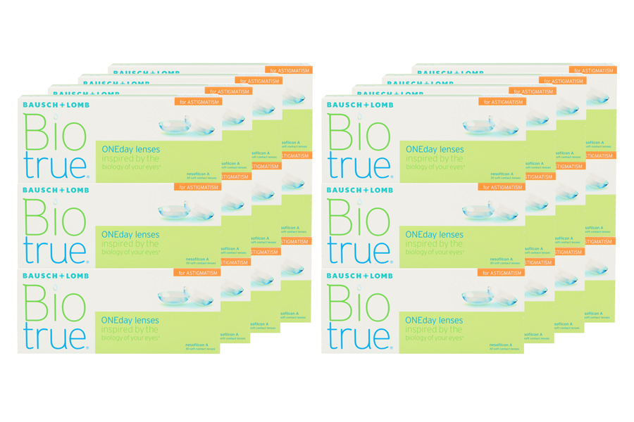 Tageslinsen Biotrue One day for Astigmatism 8 x 90 Tageslinsen Sparpaket 12 Monate