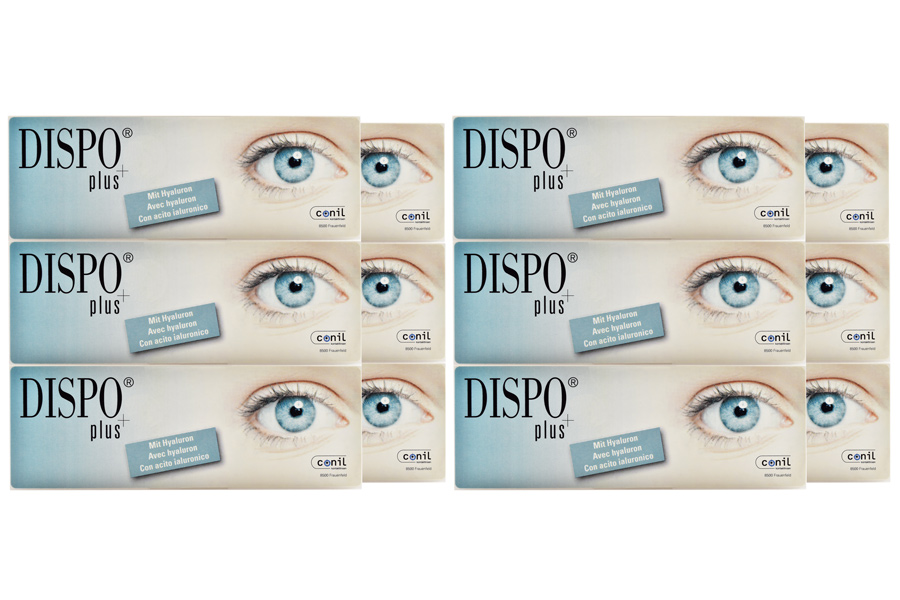 Sphärische Kontaktlinsen Dispo Plus 4 x 90 Stück - Tageslinsen Sparpaket für 6 Monate von Conil