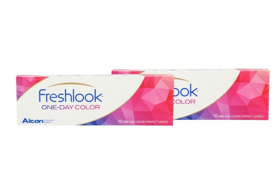 Farbige Kontaktlinsen ohne Stärke Dailies FreshLook Colors One-Day 2 x 10 farbige Tageslinsen