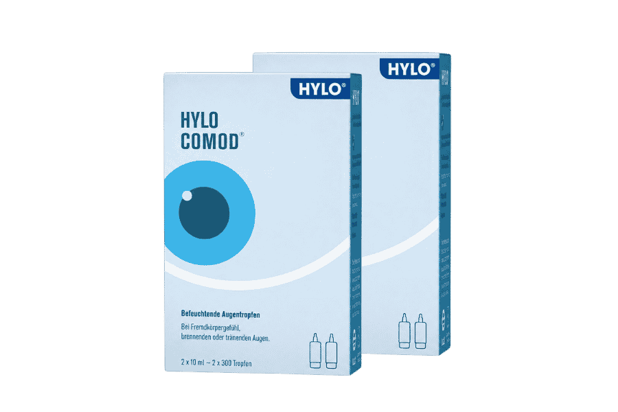 Augentropfen ohne Konservierungsmittel Hylo-Comod 4 x 10 ml Augentropfen