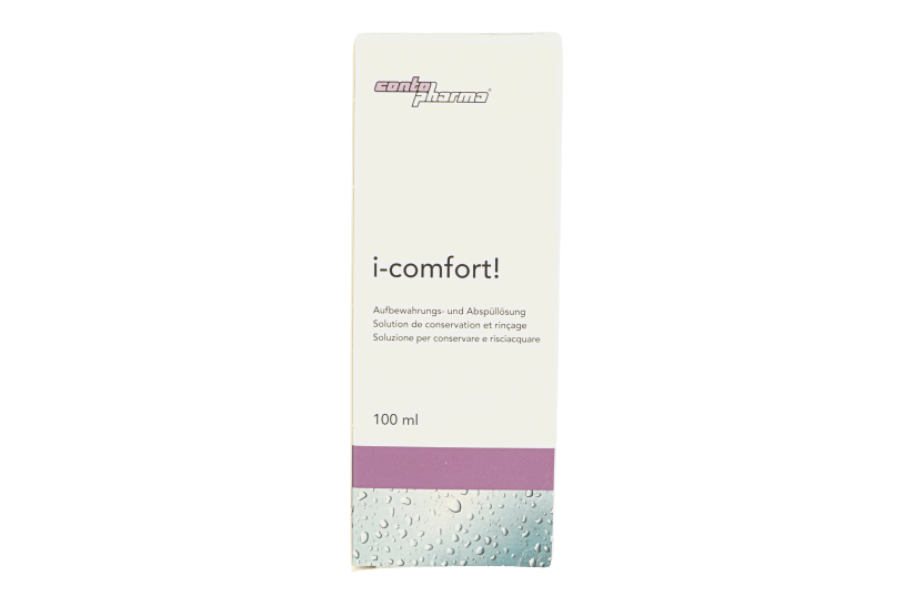 Pflegemittel I-Comfort! 100 ml Spül- und Aufbewahrungslösung